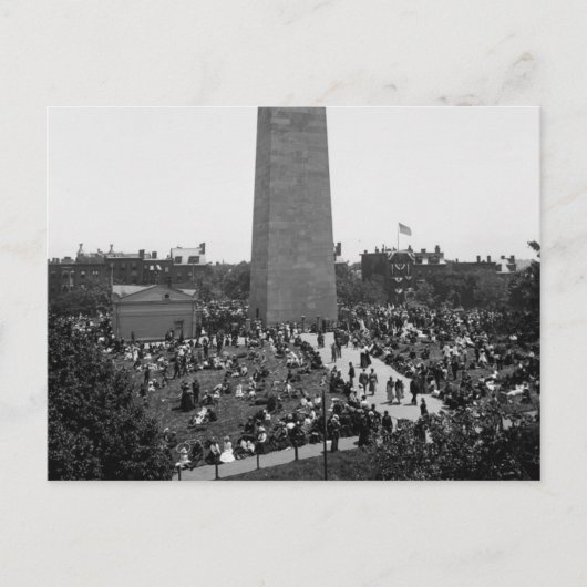 Historische foto van Bunker Hill Monument Briefkaart (Voorkant)