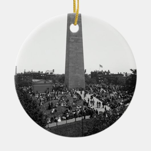 Historische foto van Bunker Hill Monument Keramisch Ornament (Voorkant)