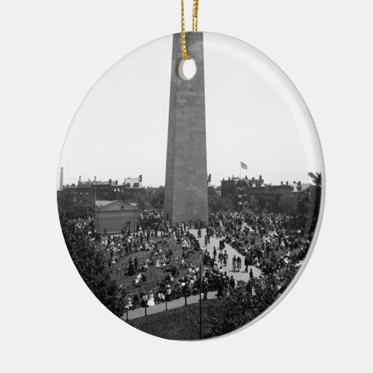 Historische foto van Bunker Hill Monument Keramisch Ornament (Links)