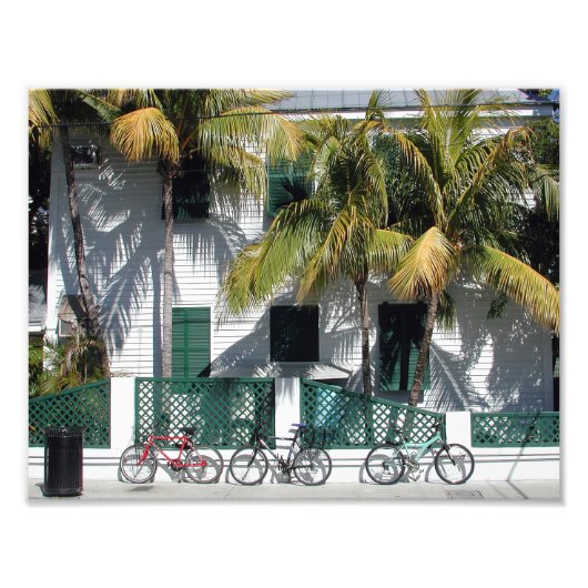 Historische foto van Key West Florida Afdruk (Voorkant)
