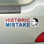 Historische fout bumpersticker (Op auto)