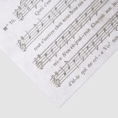 Historische Franse vel Muziek voor ontkoppeling Tissuepapier (Detail)