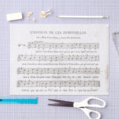 Historische Franse vel Muziek voor ontkoppeling Tissuepapier (Craft)