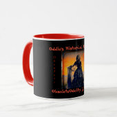 Historische functies van Oddie - Mok met zwarte we (Voorkant links)