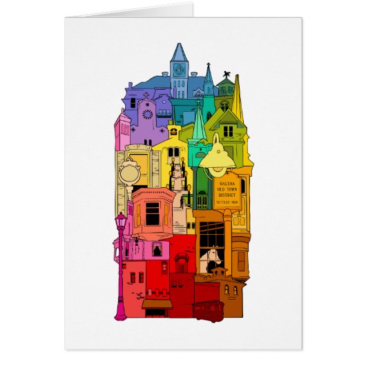 Historische Galena Illinois regenboog (Voorkant)