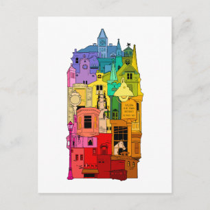 Historische Galena Illinois Regenboog Briefkaart