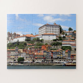 Historische gebouwen en rivier, Porto, Portugal Legpuzzel