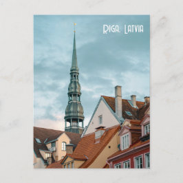 Historische gebouwen in Oud-Riga, Letland Briefkaart