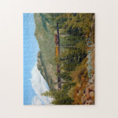 Historische Georgetown Colorado Stoomtrein Legpuzzel (Verticaal)