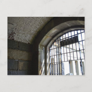 Historische gevangeniscel briefkaart