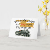 Historische gezegden voor treincadeaus—Hilarisch Kaart (Gele Bloem)