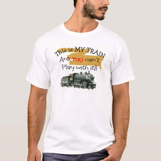 Historische gezegden voor treincadeaus—Hilarisch T-shirt (Voorkant)