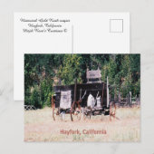 Historische Gold Rush wagen...... Briefkaart (Voorkant / Achterkant)