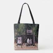 Historische Gold Rush wagen..... Tote Bag (Achterkant)