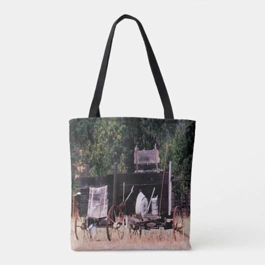 Historische Gold Rush wagen..... Tote Bag (Achterkant)