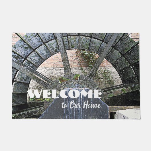Historische Graue Mill Waterwiel Gristmill Deurmat (Voorkant)