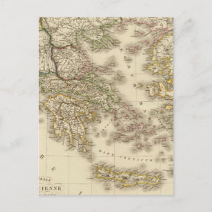 Historische Griekenland, kaart van Parijs-atlas