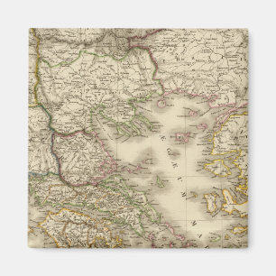 Historische Griekenland, kaart van Parijs-atlas Magneet