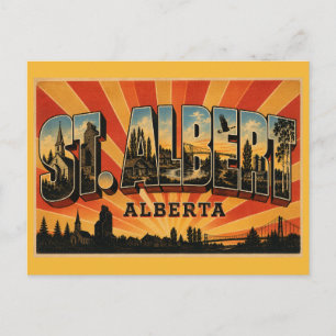 Historische Groenruimte St. Albert Alberta Briefkaart