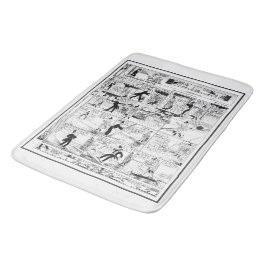 Historische  Haarbreedte Harry Cartoon 1918 Badmat