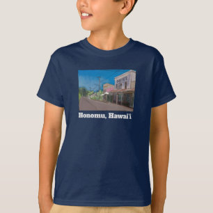 Historische Hawaiaanse Plantagestad Honomu Nostalg T-shirt