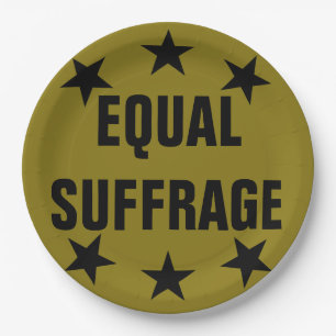 Historische herdenkingskrant voor suffrage bord
