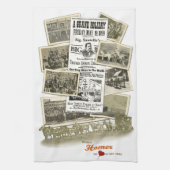 Historische Homer NY Sig Sautelle Circus Towel Theedoek (Verticaal)