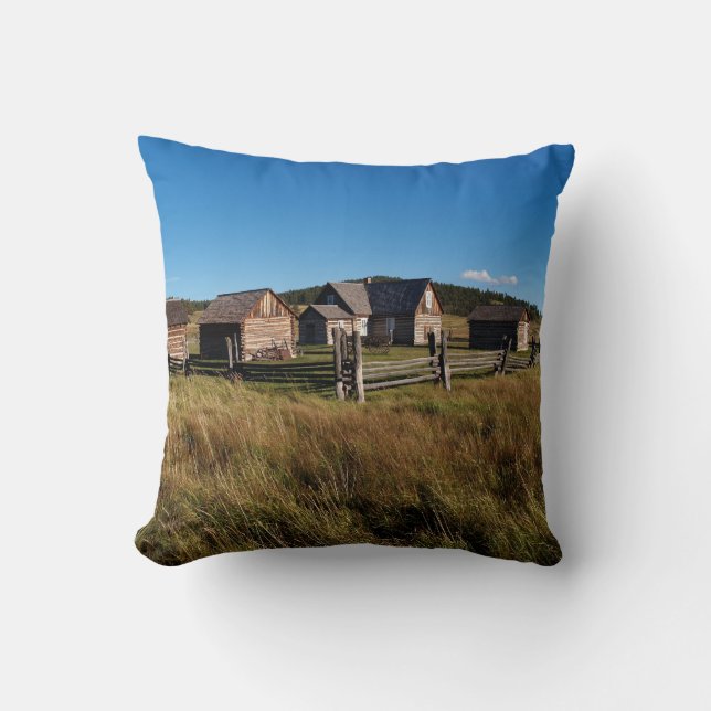Historische homestead in Colorado, US Pillow Kussen (Voorkant)