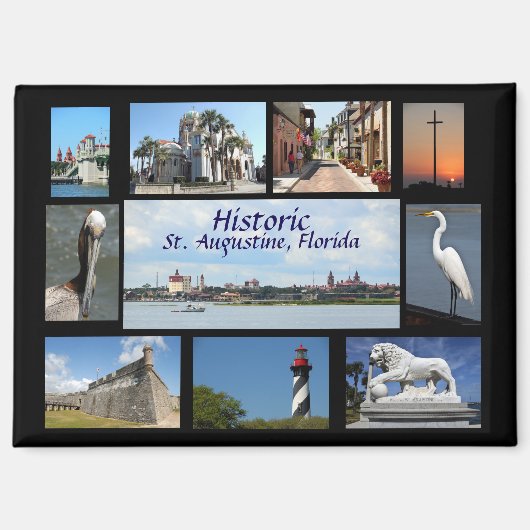Historische impressies van St. Augustine, Fl. magn Magneet (Voorkant)