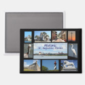 Historische impressies van St. Augustine, Fl. magn Magneet (Voorkant / Achterkant)