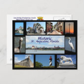 Historische impressies van St. Augustine, Florida  Briefkaart (Voorkant / Achterkant)