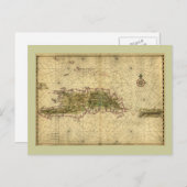 Historische kaart 1639 van Hispaniola - Joan Vinck (Voorkant / Achterkant)