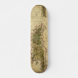 Historische kaart 1639 van Hispaniola - Joan Vinck Skateboard