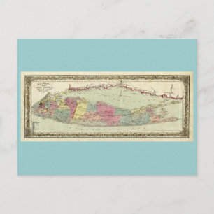 Historische kaart 1855-1857 voor reizigers op het 