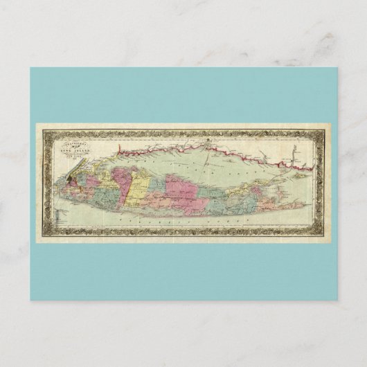 Historische kaart 1855-1857 voor reizigers op het  (Voorkant)