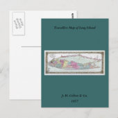 Historische kaart 1855-1857 voor reizigers op het (Voorkant / Achterkant)