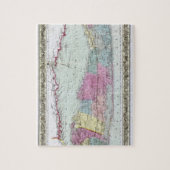 Historische kaart 1855-1857 voor reizigers op het  legpuzzel (Verticaal)