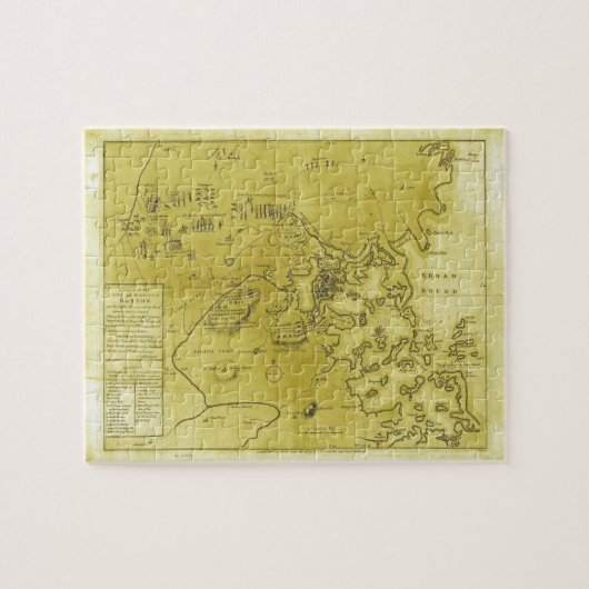 Historische kaart Amerikaanse revolutionaire oorlo Legpuzzel (Horizontaal)