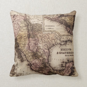 Historische kaart Mexico en Guatemala Pillow Kussen