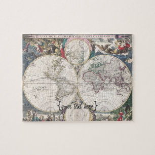 Historische kaart - Nova Totius Terrarum Orbis Tab Legpuzzel