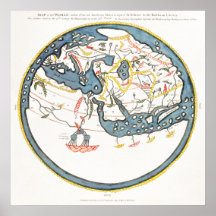 Historische kaart van de Indische Oceaan