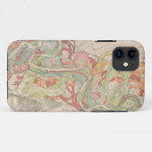 Historische kaart van de Mississippi Case-Mate iPhone Case (Achterkant (horizontaal))