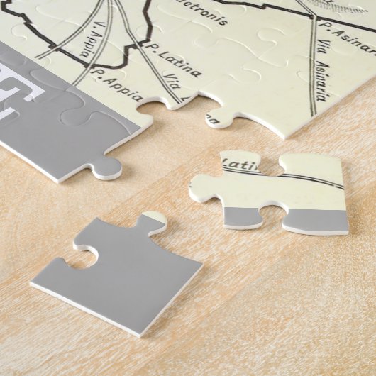 Historische kaart van de stad Rome Legpuzzel (Zijkant)