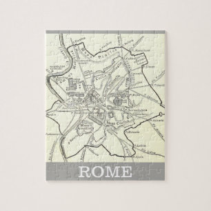 Historische kaart van de stad Rome Legpuzzel