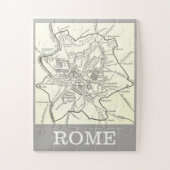 Historische kaart van de stad Rome Legpuzzel (Verticaal)