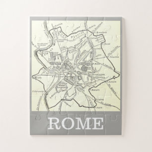Historische kaart van de stad Rome Legpuzzel