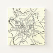 Historische kaart van de stad Rome Notitieboek (Achterkant)