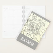 Historische kaart van de stad Rome Planner (Display)
