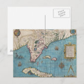 Historische kaart van Florida (1591) (Voorkant / Achterkant)