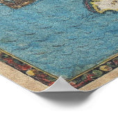 Historische kaart van Florida (1591) Poster (Hoek)